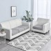 Stretch Sofa seat Cushion Cover Slipcover Elastic Couch Armchair Loveseat 4 or 3 Seater Grey Plain Solid Soft Durable Washable