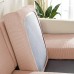 Stretch Sofa seat Cushion Cover Slipcover Elastic Couch Armchair Loveseat 4 or 3 Seater Grey Plain Solid Soft Durable Washable