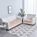 Stretch Sofa seat Cushion Cover Slipcover Elastic Couch Armchair Loveseat 4 or 3 Seater Grey Plain Solid Soft Durable Washable