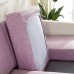 Stretch Sofa seat Cushion Cover Slipcover Elastic Couch Armchair Loveseat 4 or 3 Seater Grey Plain Solid Soft Durable Washable