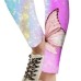 Kids Girls' Leggings butterfly Rainbow Sport Toddlers pants Graphic Fashion Outdoor 3-12 Years Summer Purple/Active/Tights/Cute