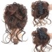 Messy Curly Wavy Hair Bun Claw Clip In Tousled Updo Hair Extensions Curly Wavy Synthetic Hair Bun Scrunchie Hair Piece