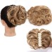 Messy Curly Wavy Hair Bun Claw Clip In Tousled Updo Hair Extensions Curly Wavy Synthetic Hair Bun Scrunchie Hair Piece