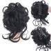 Messy Curly Wavy Hair Bun Claw Clip In Tousled Updo Hair Extensions Curly Wavy Synthetic Hair Bun Scrunchie Hair Piece