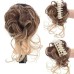 Messy Curly Wavy Hair Bun Claw Clip In Tousled Updo Hair Extensions Curly Wavy Synthetic Hair Bun Scrunchie Hair Piece