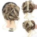 Messy Curly Wavy Hair Bun Claw Clip In Tousled Updo Hair Extensions Curly Wavy Synthetic Hair Bun Scrunchie Hair Piece