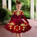 Carnival Girls' 3D Floral Dress Long Sleeve 3D Print Spring Fall Sports & Outdoor Daily Holiday Cute Casual Beautiful Kids 3-12 Years Casual Dress A Line Dress Above Knee Polyester Regular Fit