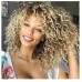 Blonde Wigs for Women Blonde Kinky Curly Wig Afro American Wigs Soft Synthetic Wig for Fashion Women Ombre Wigs