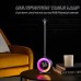 Nordic Modern Bedside Table Lamp Aluminum with Alarm RGB Night Light for Bedroom Coffee Table Creative USB Charging Touch Dimming Night Light