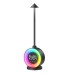 Nordic Modern Bedside Table Lamp Aluminum with Alarm RGB Night Light for Bedroom Coffee Table Creative USB Charging Touch Dimming Night Light