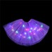 Kids Girls' Skirt Deep Purple Pink Purple Solid Colored Light LED Party Basic Ballet Dancer Swan Lake LED Layered Dress Tutu Bubble Skirt