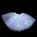 Kids Girls' Skirt Deep Purple Pink Purple Solid Colored Light LED Party Basic Ballet Dancer Swan Lake LED Layered Dress Tutu Bubble Skirt