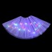 Kids Girls' Skirt Deep Purple Pink Purple Solid Colored Light LED Party Basic Ballet Dancer Swan Lake LED Layered Dress Tutu Bubble Skirt