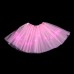 Kids Girls' Skirt Deep Purple Pink Purple Solid Colored Light LED Party Basic Ballet Dancer Swan Lake LED Layered Dress Tutu Bubble Skirt