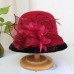 Kentucky Derby Hat Fall Wedding Hats Artificial feather Poly / Cotton Blend Bowler / Cloche Hat Bucket Hat Fedora Hat Casual Holiday Vintage Style Elegant With Feather Appliques Headpiece Headwear