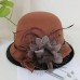 Kentucky Derby Hat Fall Wedding Hats Artificial feather Poly / Cotton Blend Bowler / Cloche Hat Bucket Hat Fedora Hat Casual Holiday Vintage Style Elegant With Feather Appliques Headpiece Headwear