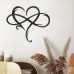 Eternal love infinity heart infinity heart home decorations metal wall artSymbol with Heart Metal Sign/Infinity Heart Wrought Iron Indoor Ornaments Wall Decoration Art Sculpture