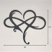 Eternal love infinity heart infinity heart home decorations metal wall artSymbol with Heart Metal Sign/Infinity Heart Wrought Iron Indoor Ornaments Wall Decoration Art Sculpture