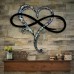 Eternal love infinity heart infinity heart home decorations metal wall artSymbol with Heart Metal Sign/Infinity Heart Wrought Iron Indoor Ornaments Wall Decoration Art Sculpture