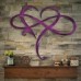 Eternal love infinity heart infinity heart home decorations metal wall artSymbol with Heart Metal Sign/Infinity Heart Wrought Iron Indoor Ornaments Wall Decoration Art Sculpture