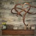 Eternal love infinity heart infinity heart home decorations metal wall artSymbol with Heart Metal Sign/Infinity Heart Wrought Iron Indoor Ornaments Wall Decoration Art Sculpture