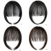 Bangs Hair Clip in Extensions Natural Fringe Bangs Clip-on Front Neat Flat Bang One Piece Long Straight Hairpiece for Women