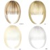 Bangs Hair Clip in Extensions Natural Fringe Bangs Clip-on Front Neat Flat Bang One Piece Long Straight Hairpiece for Women