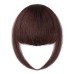 Bangs Hair Clip in Extensions Natural Fringe Bangs Clip-on Front Neat Flat Bang One Piece Long Straight Hairpiece for Women