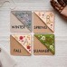 Personalized Hand Embroidered Corner Bookmark, 26 Letters Cute Flower Letter Embroidery Bookmarks, Felt Triangle Page Corner Handmade Bookmark, Felt Triangle Bookmark, Bookmarks for Book Lovers