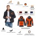 21/9/4 Areas Heated Jacket For Men Women USB Electric Heating Jackets Winter Outdoor Warm Sports Thermal Parka Coat Vest for Hunting Hiking Camping Fishing