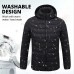 21/9/4 Areas Heated Jacket For Men Women USB Electric Heating Jackets Winter Outdoor Warm Sports Thermal Parka Coat Vest for Hunting Hiking Camping Fishing