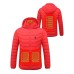 21/9/4 Areas Heated Jacket For Men Women USB Electric Heating Jackets Winter Outdoor Warm Sports Thermal Parka Coat Vest for Hunting Hiking Camping Fishing