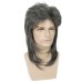 Synthetic Wig Curly Asymmetrical Machine Made Wig Long A1 Synthetic Hair Men's Cosplay Soft Party Gray