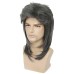 Synthetic Wig Curly Asymmetrical Machine Made Wig Long A1 Synthetic Hair Men's Cosplay Soft Party Gray