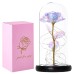 Romantic Rose LED Fairy Light in Glass Dome - Perfect Gift for Mother's Day, Weddings, Valentines Day, and Anniversaries (Batteries Not Included)