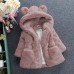 Kids Girls' Winter Coat Solid Color Active School Coat Outerwear 2-8 Years Fall Black White Pink