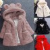 Kids Girls' Winter Coat Solid Color Active School Coat Outerwear 2-8 Years Fall Black White Pink