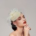 Feathers / Net Fascinators / Hats / Headpiece with Feather / Cap / Flower 1 PC Wedding / Horse Race / Ladies Day Headpiece