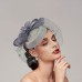 Feathers / Net Fascinators / Hats / Headpiece with Feather / Cap / Flower 1 PC Wedding / Horse Race / Ladies Day Headpiece