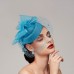 Feathers / Net Fascinators / Hats / Headpiece with Feather / Cap / Flower 1 PC Wedding / Horse Race / Ladies Day Headpiece