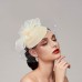 Feathers / Net Fascinators / Hats / Headpiece with Feather / Cap / Flower 1 PC Wedding / Horse Race / Ladies Day Headpiece