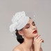 Feathers / Net Fascinators / Hats / Headpiece with Feather / Cap / Flower 1 PC Wedding / Horse Race / Ladies Day Headpiece