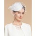 Feathers / Net Fascinators / Hats / Headpiece with Feather / Cap / Flower 1 PC Wedding / Horse Race / Ladies Day Headpiece