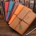 A6 Leather Loose-Leaf Book Leaf Notebook Strap Notepad Portable Book Travel Handbook Sub-Business Record