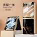 Phone Case For Samsung Galaxy Z Flip 5 Z Flip 4 Z Flip 3 Z Flip 2 Z Flip Back Cover Plating Camera Lens Protector Shockproof Transparent Solid Colored Marble Tempered Glass