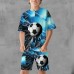 Boys 3D Graphic Football T-shirt & Shorts T-shirt Set Clothing Set Short Sleeve 3D prints Summer Spring Active Sports Fashion Polyester Kids 3-13 Years Outdoor Street Vacation Regular Fit