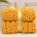 Handmade Coarse Woolen Woven Blanket, Coarse Chenille Knitted Blanket, Woolen Blanket, Sofa Cover Blanket Minky Huas Blanket