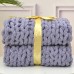 Handmade Coarse Woolen Woven Blanket, Coarse Chenille Knitted Blanket, Woolen Blanket, Sofa Cover Blanket Minky Huas Blanket