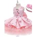 Kids Girls' Dress Floral Butterfly Sleeveless Birthday Daily Lace Ruched Mesh Cute Princess Cotton Midi Floral Embroidery Dress A Line Dress Tulle Dress Summer Fall 2-8 Years Pastel Pink Pink Purple