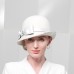 Hats 100% Wool Bowler / Cloche Hat Fedora Hat Wedding Holiday Elegant Wedding With Bowknot Splicing Headpiece Headwear